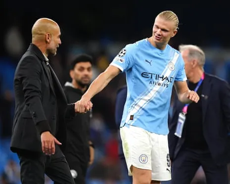 Erling Haaland Becomes Part of Exclusive Champions League 50-Goal Group, Hailed by Guardiola as Ronaldo and Messi's Equal